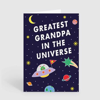 Greatest Grandpa In Universe Fathers Day Birthday Card, 2 of 2