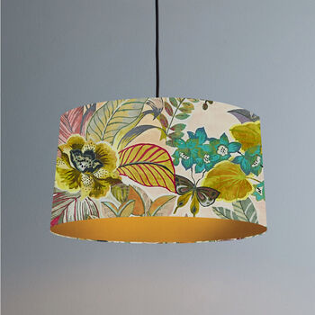 Hidden Paradise Lampshade In Pastel, 2 of 3