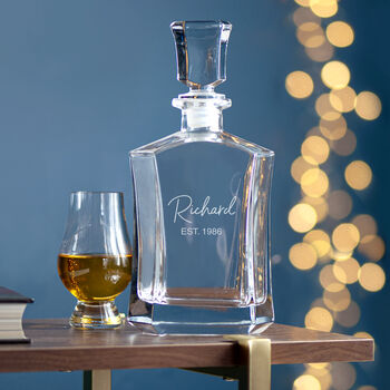 Personalised Luxury Signature Glass Decanter, 3 of 4