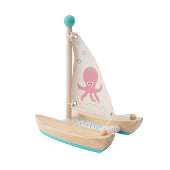 Little Tribe Wooden Catamaran Sailing Boat | Age Two+, 4 of 10