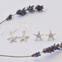 Starfish Earrings In Sterling Silver, thumbnail 3 of 10