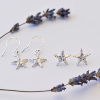 Starfish Earrings In Sterling Silver, 3 of 10