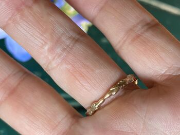 Delicate 'Tudor Rose' Victorian Wedding Ring, 6 of 7