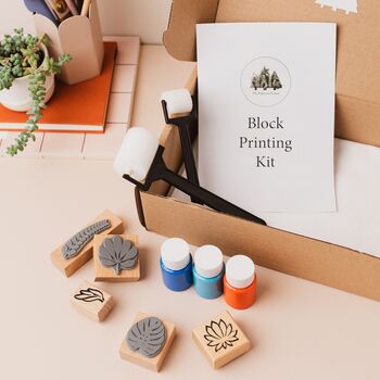 Block Printing Diy Kit, Textile Stamp Kit, 4 of 12