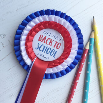 Back To School Rosette With Personalised Name, 2 of 3