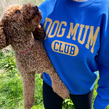 Dog Mum Club University Style Slogan Sweatshirt, 9 of 11