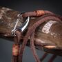 Men's Suede Leather Double Wrap Bracelet, thumbnail 6 of 10