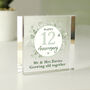 Personalised Botanical Crystal Anniversary Gift, thumbnail 2 of 3