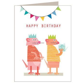 Happy Birthday Meerkat Mini Card, 2 of 5