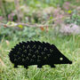 Recycled Metal Hedgehog Silhouette Garden Stake, thumbnail 1 of 4