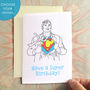Personalised Superhero Birthday Card, thumbnail 1 of 6