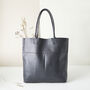 Fair Trade Handcrafted Large Leather Tote Shopper Bag, thumbnail 3 of 12