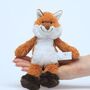Woodland Trio, Red Squirrel, Fox And Hedgehog Toys, thumbnail 7 of 7