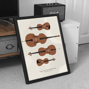 String Section Print | Violin Viola Cello Bass, 4 of 8