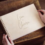 Personalised Wire Bound Wedding Guestbook, thumbnail 1 of 3