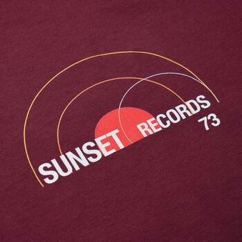 Sunset Records Retro Mens T Shirt, 3 of 7