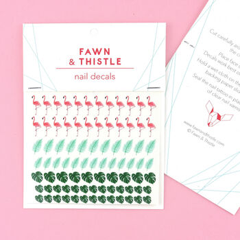 Tropical Flamingo Nail Art Letterbox Gift Kit, 2 of 5
