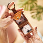 Personalised Leather Keyring For Dads With Two Photos, thumbnail 1 of 8