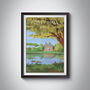 Forty Hall London Travel Poater Art Print, thumbnail 1 of 8