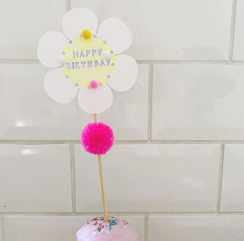 Personalised Daisy Cake Topper, 3 of 4