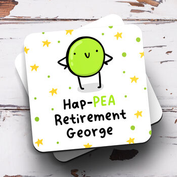 Personalised Mug 'Hap Pea Retirement', 4 of 4