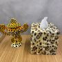 Wooden Tissue Box Cover New Leopard Design, thumbnail 2 of 3