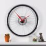 Handmade Racing Bike Wheel Clock With Brake Disc Large, thumbnail 2 of 8
