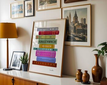London Book Stack Art Print, 3 of 6
