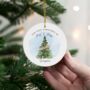 First Christmas As Mr And Mrs Personalised Decoration, thumbnail 1 of 7