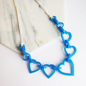 Large Heart Acrylic Necklace, 8 of 12