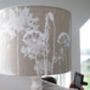 Botanical Screen Printed Lampshade In Grey And White, thumbnail 5 of 5