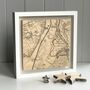 Golf Course Map Printed On Wood, thumbnail 7 of 11