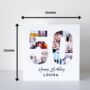 Personalised 50th Birthday Photo Collage Card, thumbnail 3 of 7