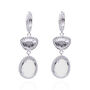 Eve Moonstone Drop Earrings | 925 Silver Plated, thumbnail 2 of 6
