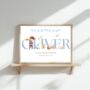 Pirate Blue Nursery Name Print, Nursery Sea Boy Name Wall Art, thumbnail 2 of 3