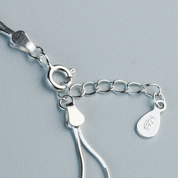 Sterling Silver Double Chain Beaded Bracelet, 3 of 5