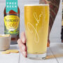 Personalised Wedding Father Of The Bride Beer Glass, thumbnail 1 of 4