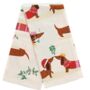 Personalised Festive Sausage Dog Tea Towel, thumbnail 4 of 4