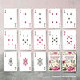 Personalised Floral Playing Card Wedding Favours, thumbnail 7 of 7