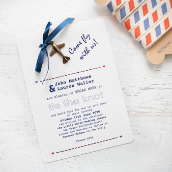 'Fly With Us' DIY Wedding Invitation Pack, 4 of 12