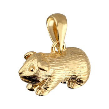 Personalised Silver Or Gold Plated Guinea Pig Necklace, 4 of 6
