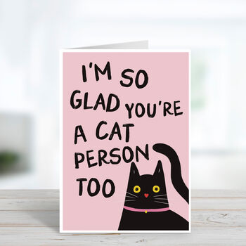 Funny Cat Person Valentine's Day Card, 2 of 3