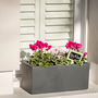 Small Window Box Planter In Hampstead Lead, thumbnail 1 of 6