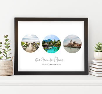 Personalised Three Photo Print With Framing Available, 8 of 9