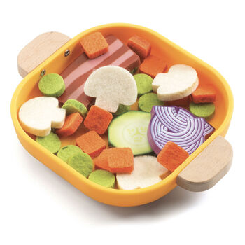 Wooden Pretend Play Toy Cooking Set, 6 of 7