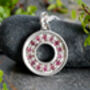 Pave Tourmaline Necklace In Recycled Sterling Silver, thumbnail 1 of 6