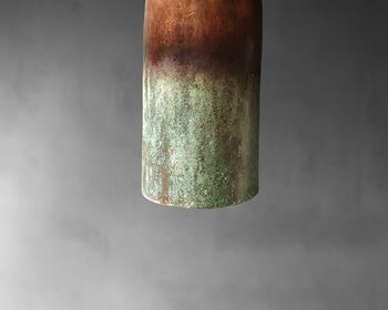 Oxidised Copper Pendant Light, 2 of 4