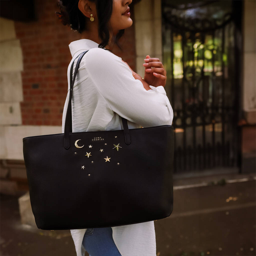 Anya Star Studded Tote Bag By Luna Charles notonthehighstreet