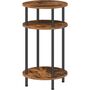 Tall Small Round Side Table With Storage Compartment, thumbnail 7 of 10