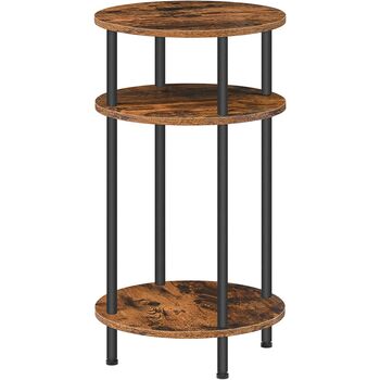 Tall Small Round Side Table With Storage Compartment, 7 of 10
